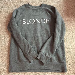 BLONDE Crewneck Sweatshirt Size Small